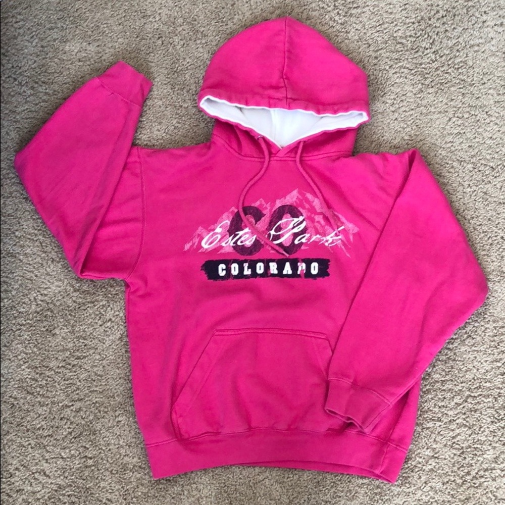 Pink Estes Park CO Hoodie